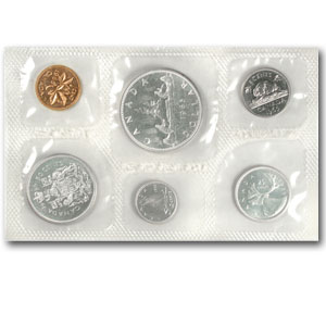 1959-1967 6-Coin Canadian Silver Coin Sets (1.11oz fine )